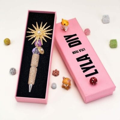 Apollō Series Gold Full Rehinestones Pen - Image 3