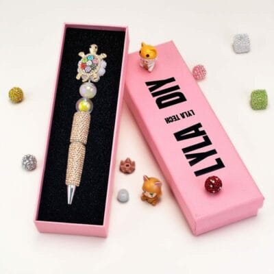 Colorful Turtle Semi Rhinestone Pen - Image 3