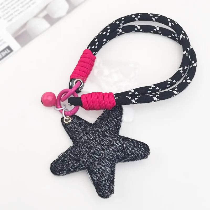 Black&Rose String pentagram Keychain - Image 1