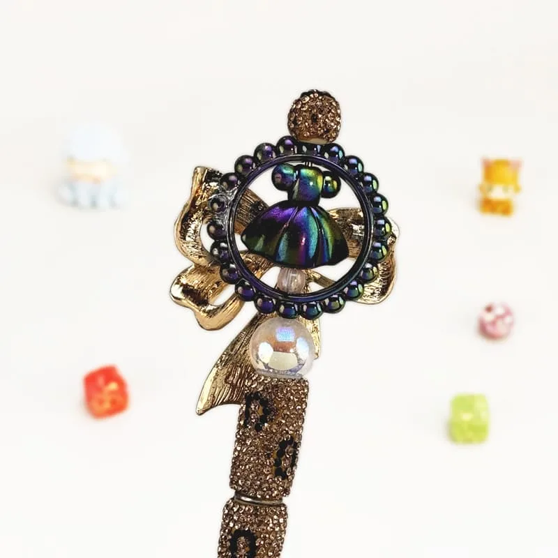 Bow Knot Rhinestone Pen Vintage - Image 2