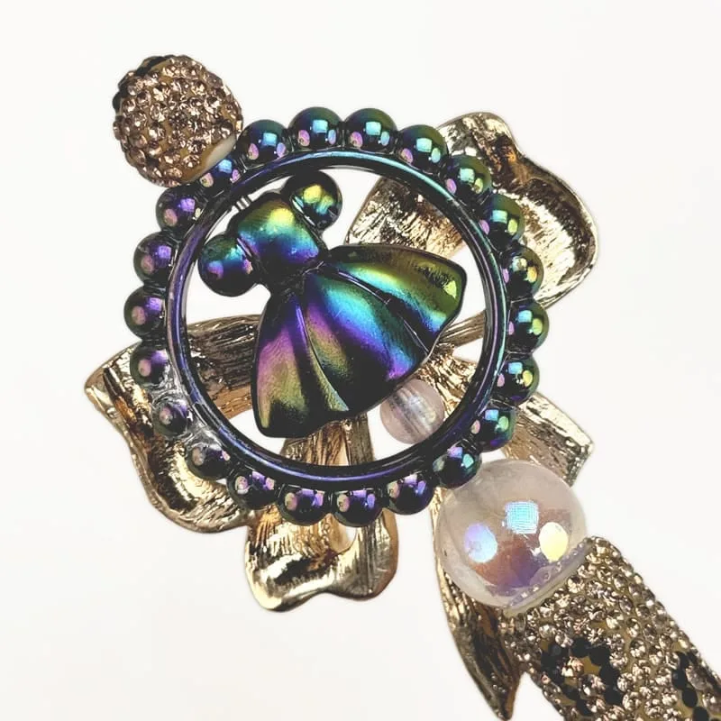 Bow Knot Rhinestone Pen Vintage - Image 4