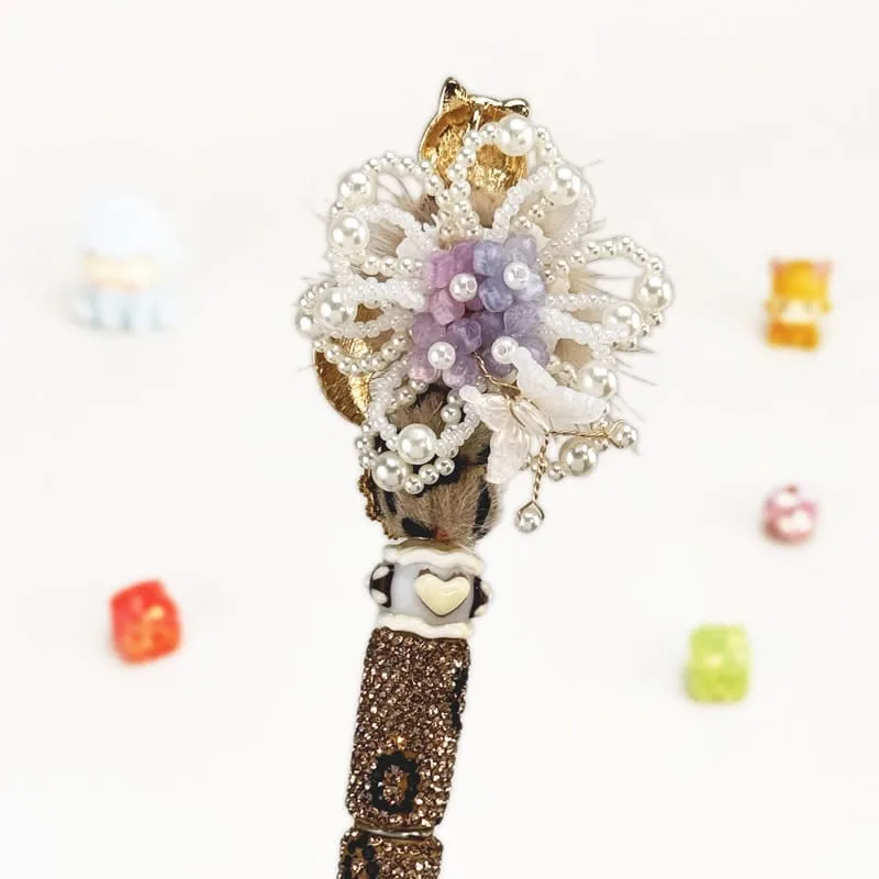 Fox Brown Rhinestone Pen Vintage - Image 3