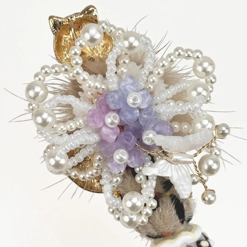 Fox Brown Rhinestone Pen Vintage - Image 4