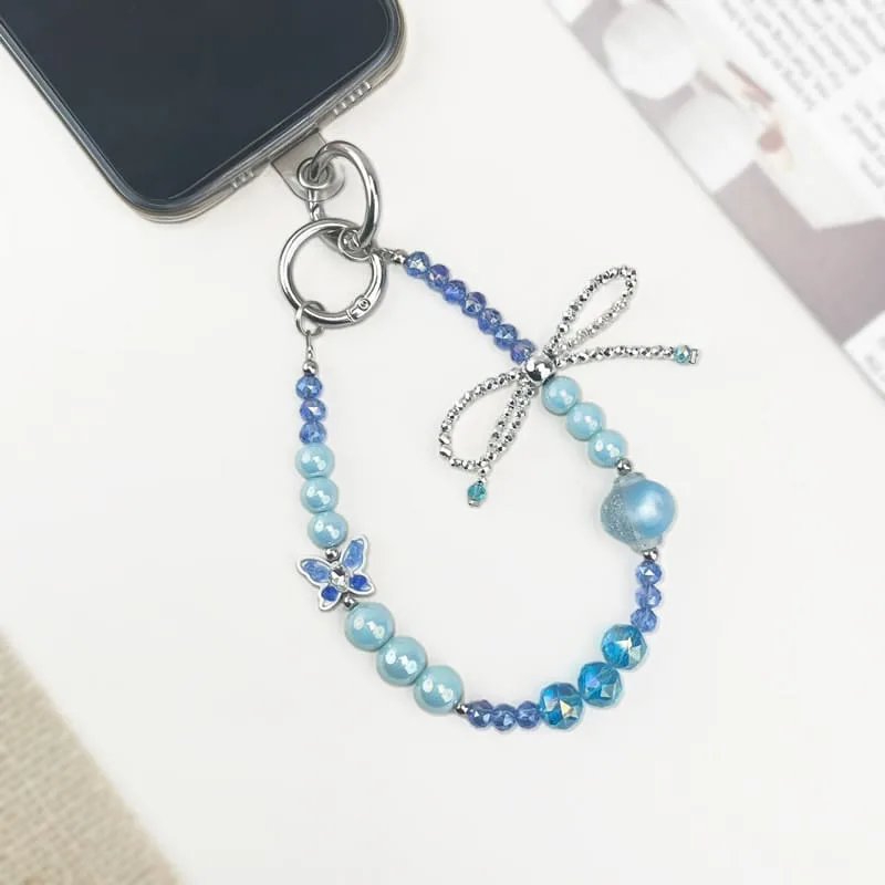 Lake Blue Handbag Multi-functional Rehinestone Pen and Keychain - Image 3