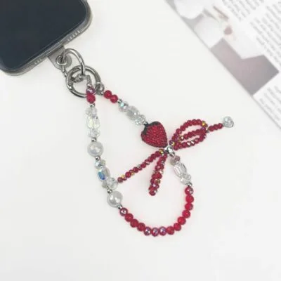 Venice Carnival Mask Multi-functional Rehinestone Beaded Pen and Keychain - Image 3