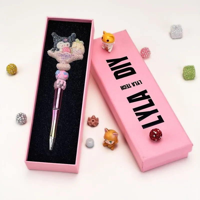Kuromi Pink Sweet Electricplating Pen Sanrio - Image 2