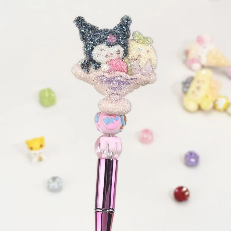Kuromi Pink Sweet Electricplating Pen Sanrio - Image 1