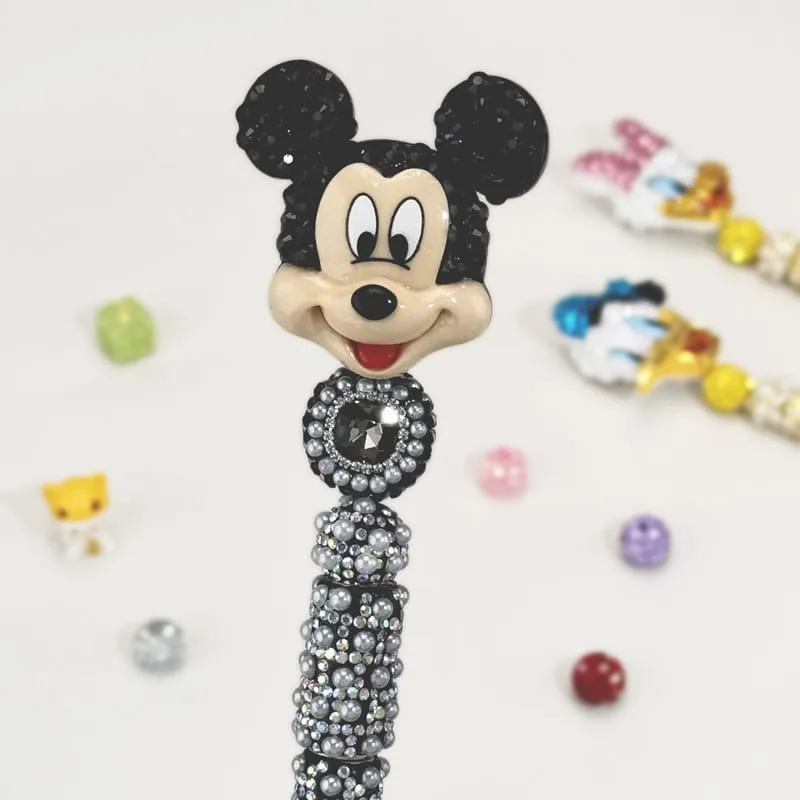 Mickey Mouse Black Beaded Pen Disney - Image 1