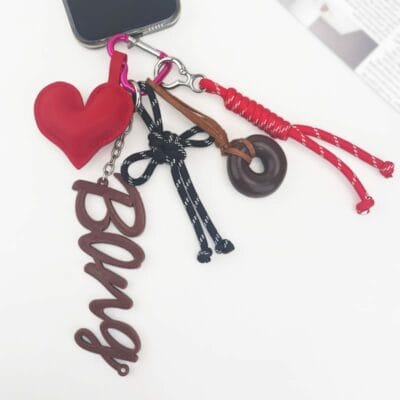 Red Heart Donut Keychain 7 in 1 - Image 3