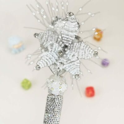 Royal Ruby White Rhinestone Pen Vintage - Image 3