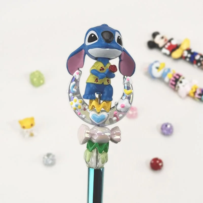 Stitch Moon Green Electricplating Pen Disney - Image 1