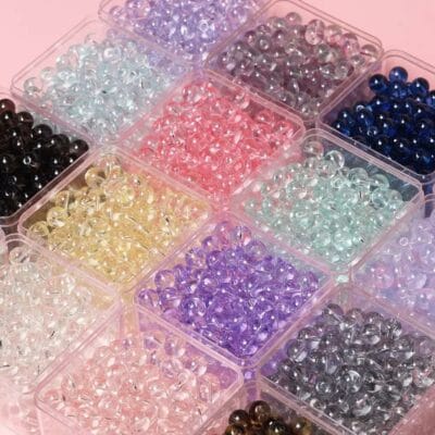 Glass beads mixed for diy jewelry making - open in live - Image 5