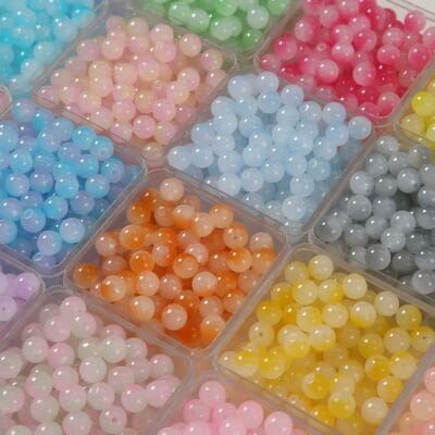 Glass beads mixed for diy jewelry making - open in live - Image 3