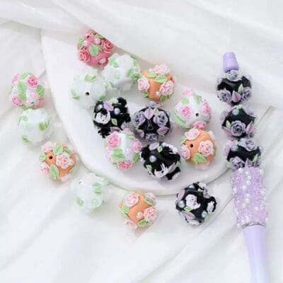 Fancy beads perfect for DIY pens and keychains - open in live - Image 3