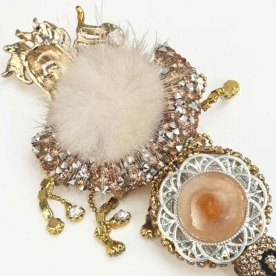 White Horse Rhinestone Pen Vintage - Image 5